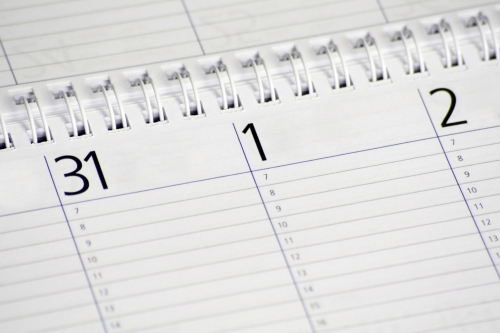Agenda met datums