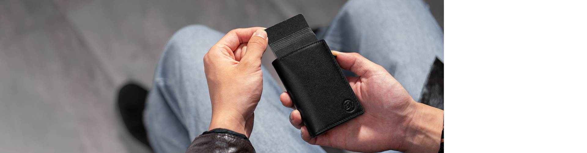 Compacte heren portemonnee met RFID bescherming