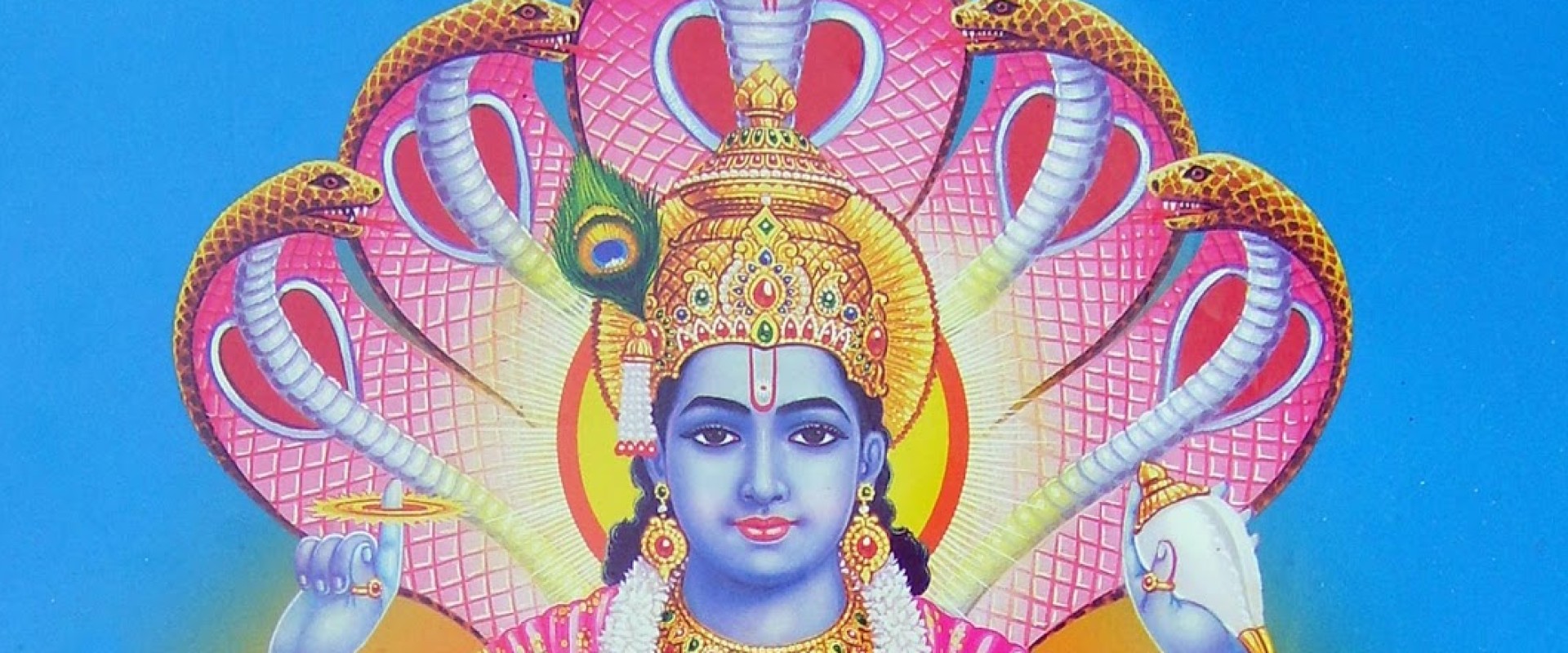 Gechannelde Boodschap van hindoe god Vishnu