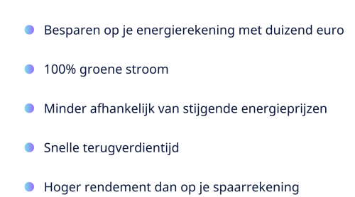 Redenen zonnepanelen kopen