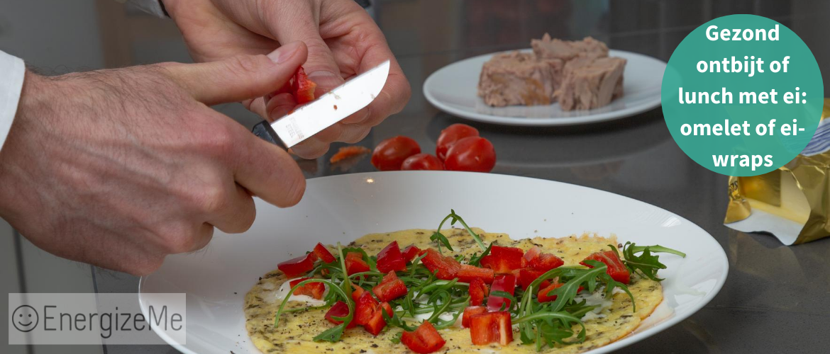Ei-wraps of omelet: gezond ontbijt of lunch met ei