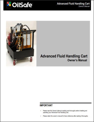 Advanced fluid handling cart OilSafe