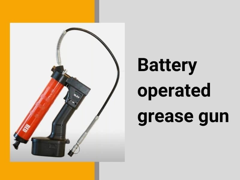 Battery-operated grease gun