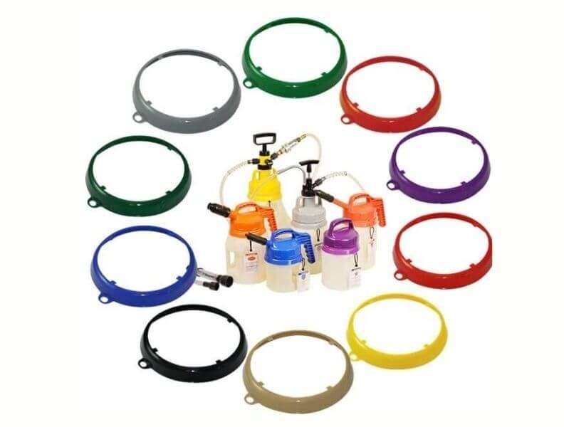 Colour-coded drum rings