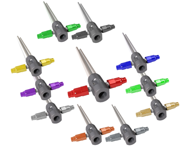 Drum adapter kits with colour coded quick connects