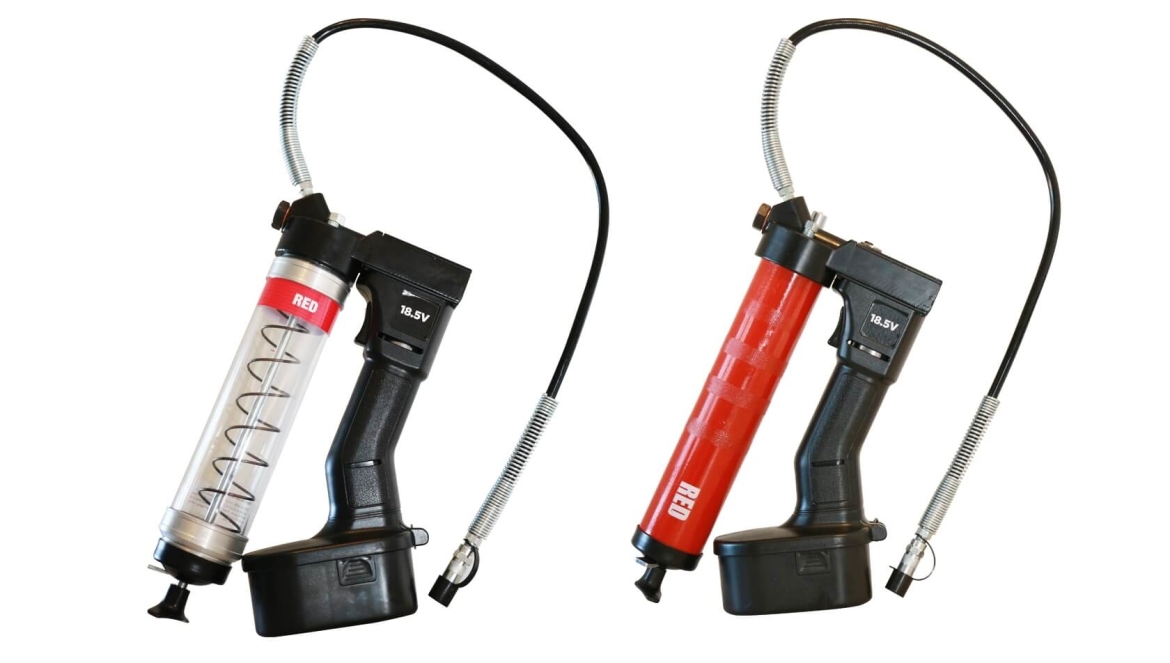 Battery-operated grease gun OilSafe
