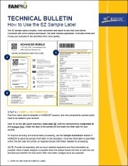 How to use the EZ sample label