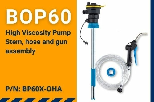 High viscosity pump stem kit