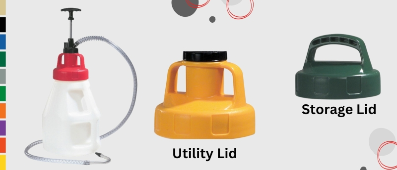 OilSafe storage lids and handpump