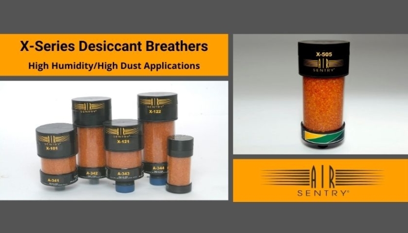 Desiccant breathers X-series High humidity /dust applications