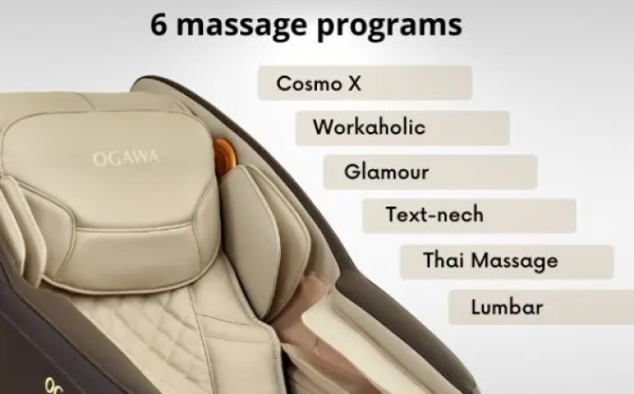 6 massageprogramma's in massageapparaat
