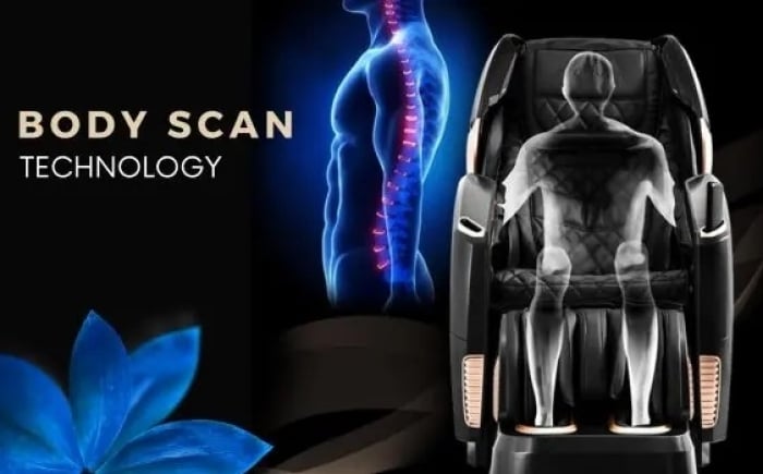 Massagestoel body scan technologie
