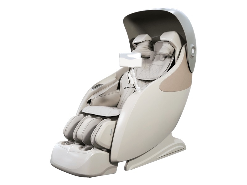6d massagestoel beige taupe
