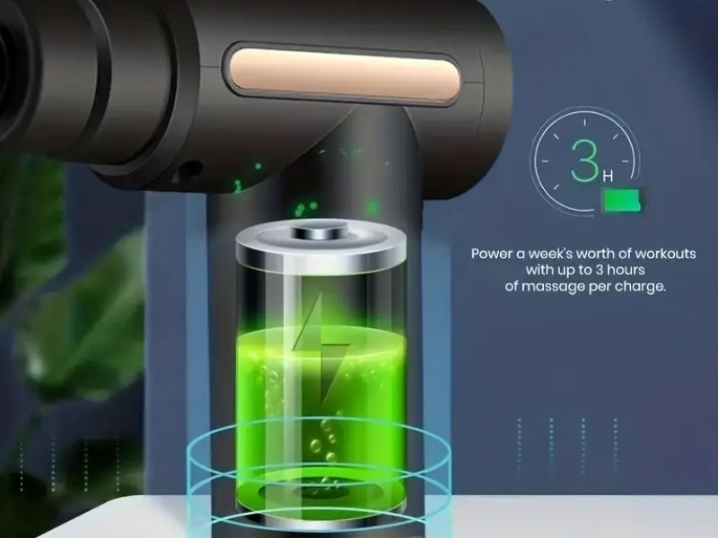 Batterijduur van massage gun reliefX