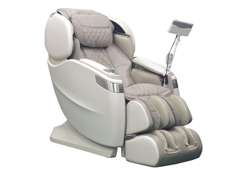 Beige taupe 4D massagestoel