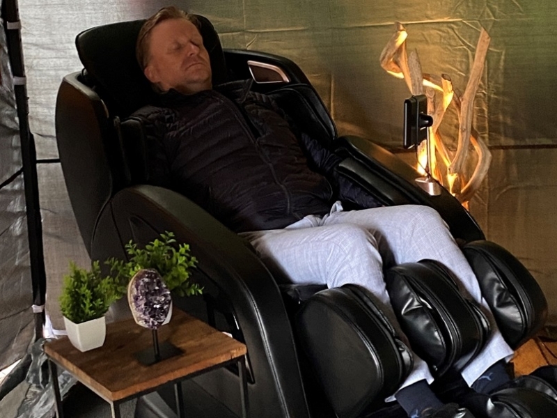 Heerlijk genieten in een massagestoel