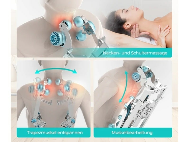 Heerlijke nekmassage in Tai Chi massagestoel