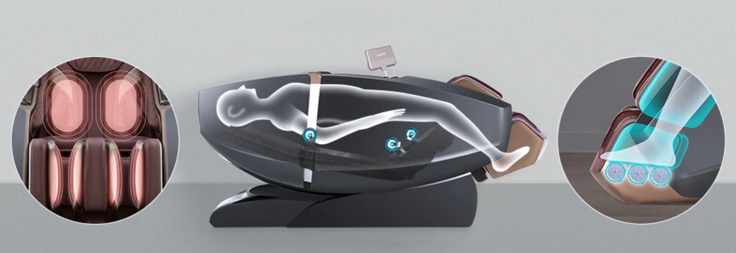 High end massagestoel functies