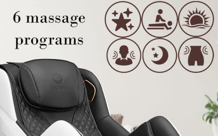 Massageprogramma's in kleine massagestoel