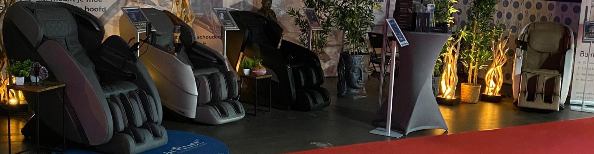 Massagestoelen op beurs