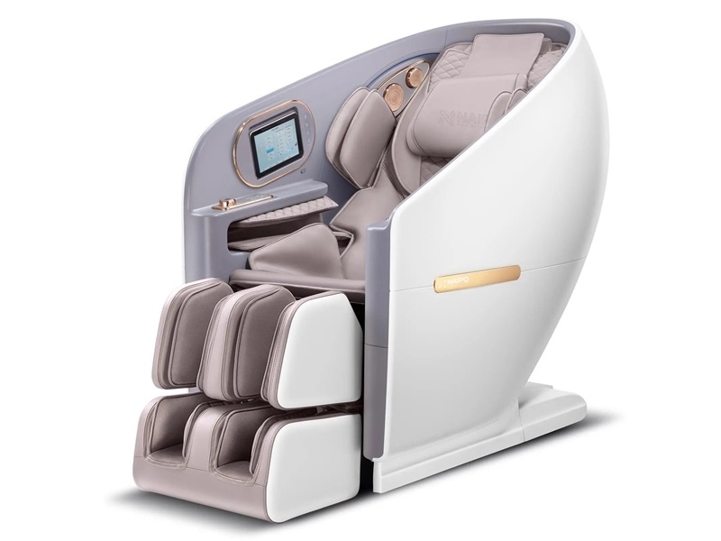Witte 4D massagestoel
