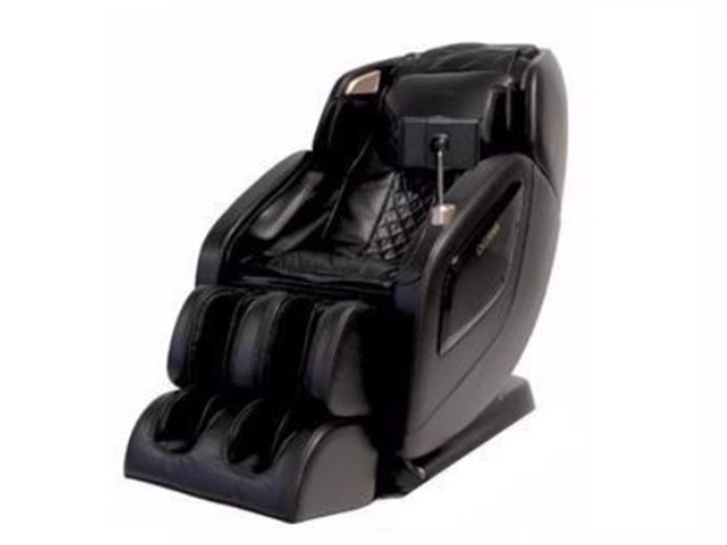 Zwarte shiatsu stoel