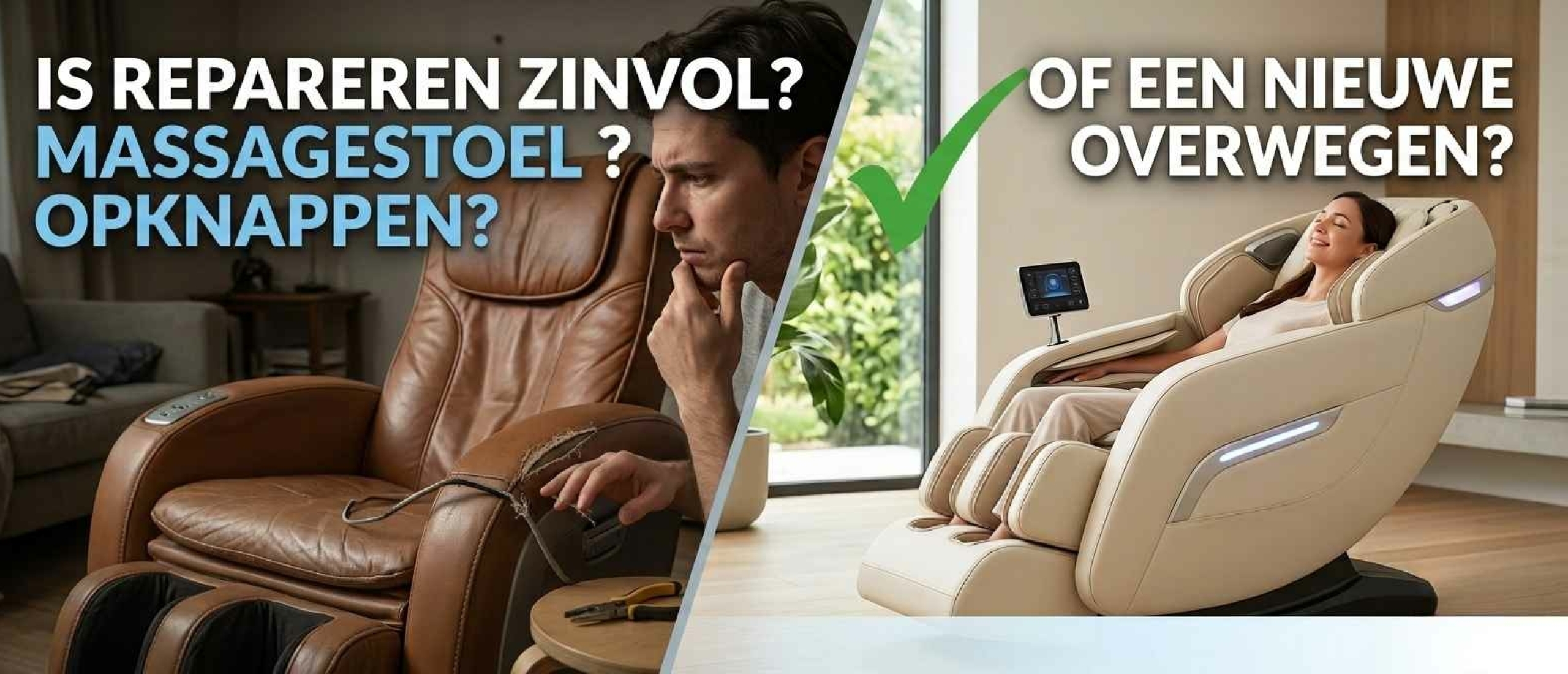 Massagestoel laten repareren zinvol