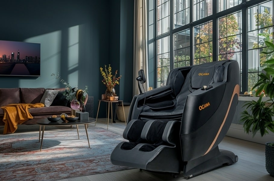 Massagestoel OGAWA Relaxio aanbieding in woonkamer