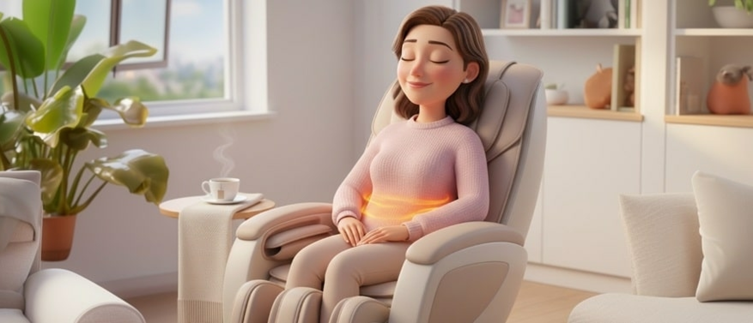 Massagestoel verlichting bij menstruatiepijn Massagestoel verlichting bij menstruatiepijn