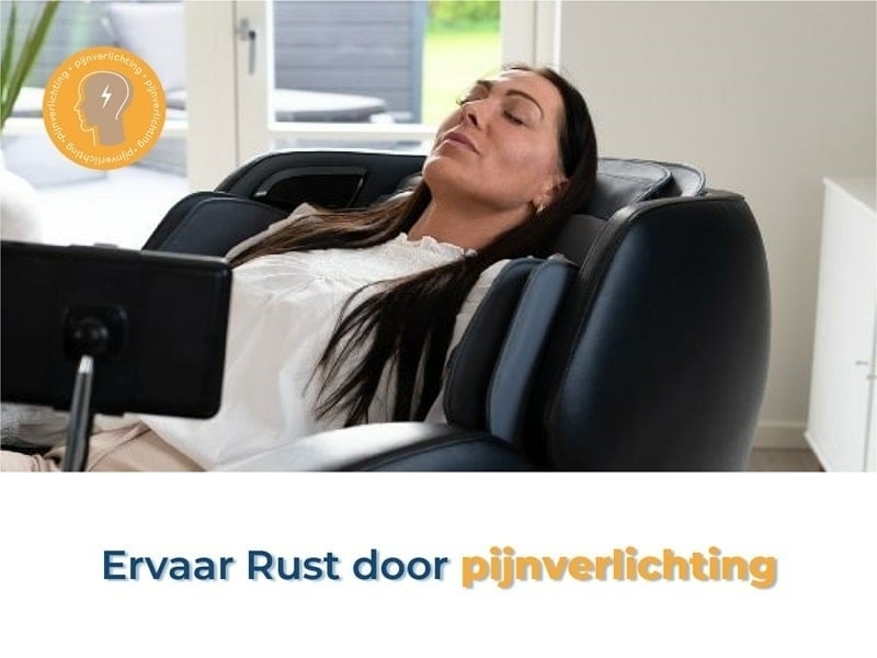 Pijnverlichting door een Ervaarrust.nl massagestoel