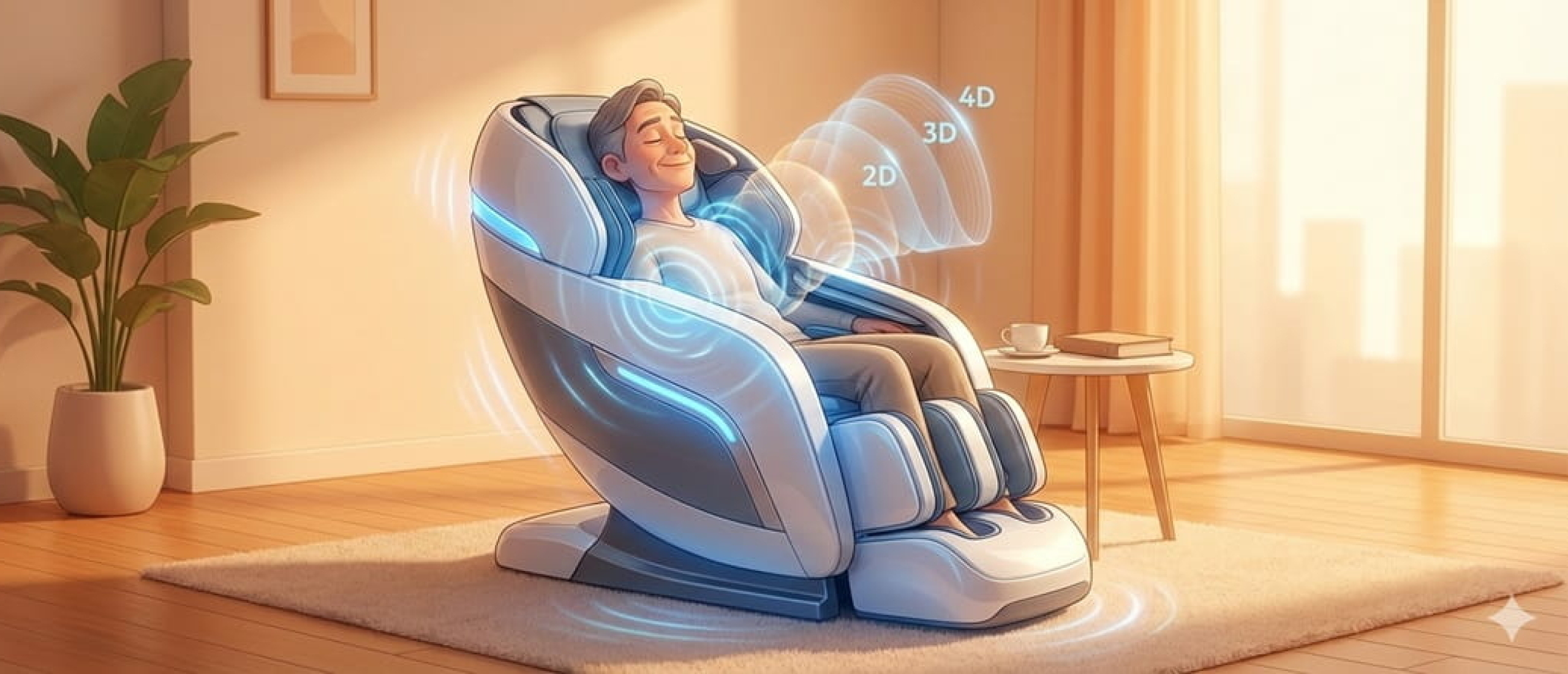 Wat zegt 2d, 3d of 4d over de kwaliteit van een massagestoel