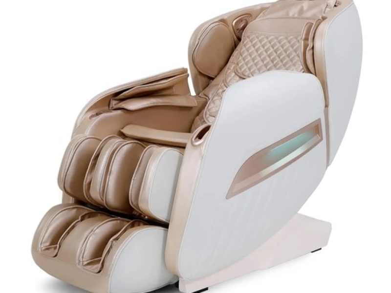 Wit beige full body massagestoel