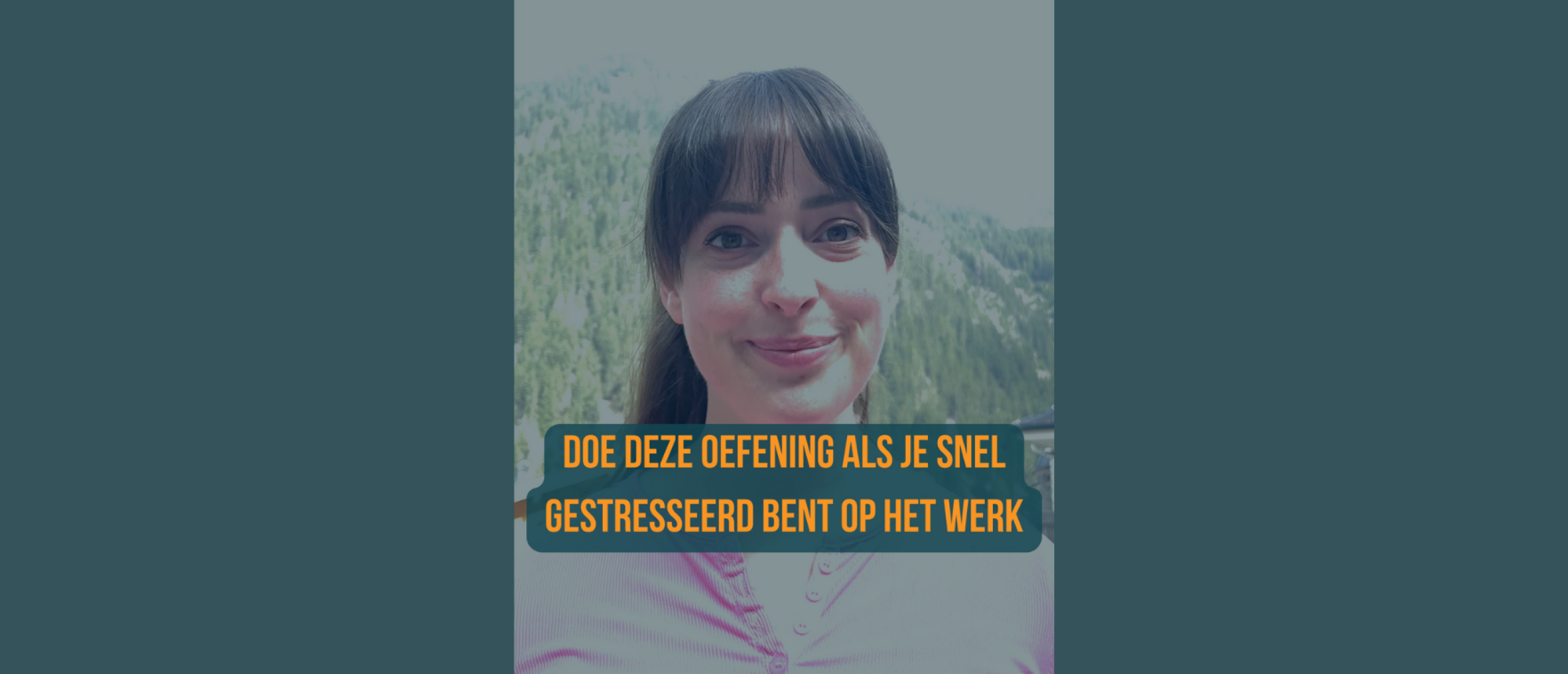 Oefening voor als je snel gestresseerd bent op het werk