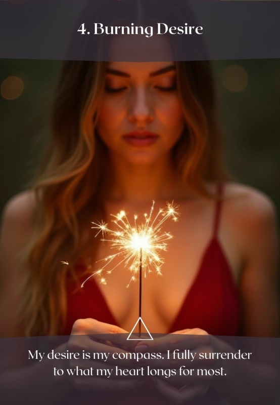 4. Burning Desire - Dancing between Fire & Water Oracle Deck Fire Sparkler