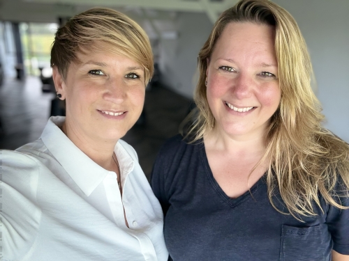 Begeleiders Emilie & Evelyn – Doorbraakdag Emilie en Evelyn begeleiden deelnemers tijdens de Doorbraakdag in de Beemster