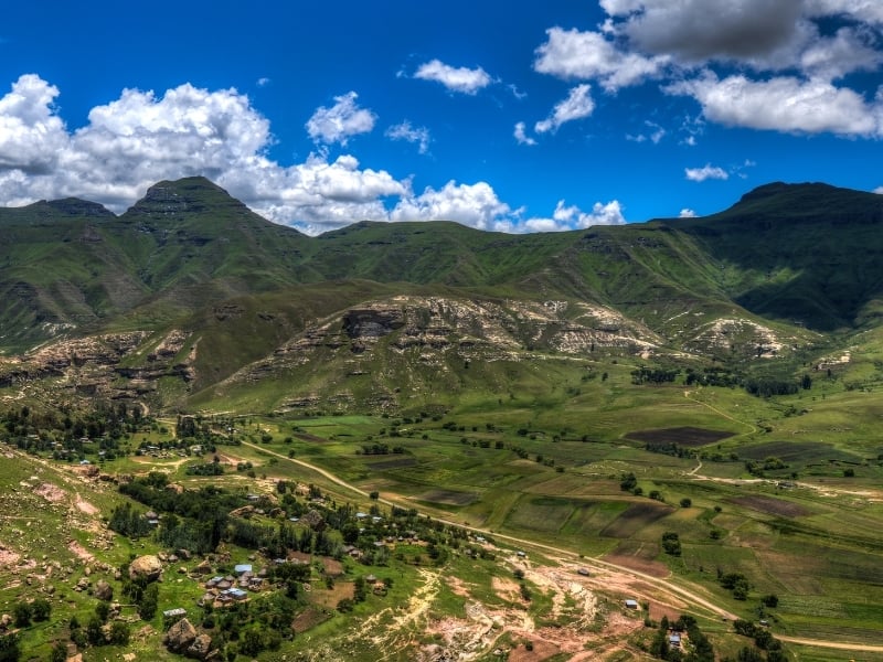 Lesotho - Regio's en Provincies Zuid-Afrika