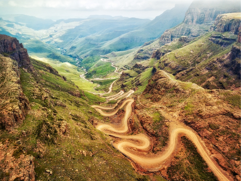 Lesotho - Regio's en Provincies Zuid-Afrika