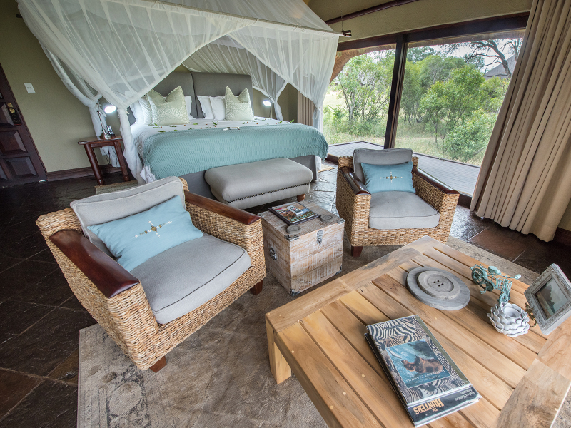 Kambaku River Sands Lodge bedroom