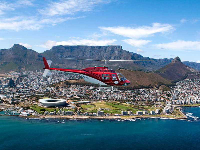 helicopter tours in zuid afrika boven kaapstad