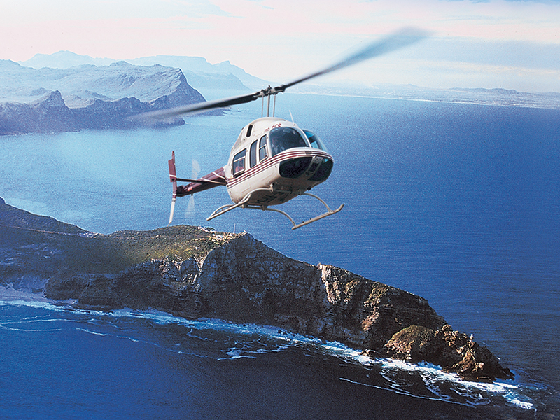 helicopter tours in zuid afrika in kaapstad peninsula bergen zee