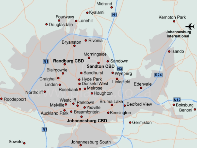 kaart-johannesburg