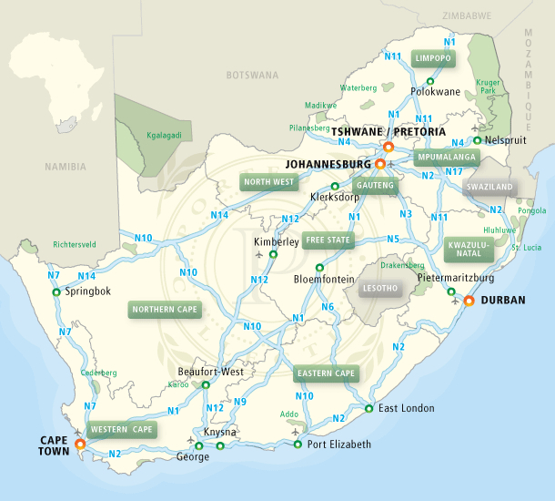 kaart-snelwegen-zuid-afrika