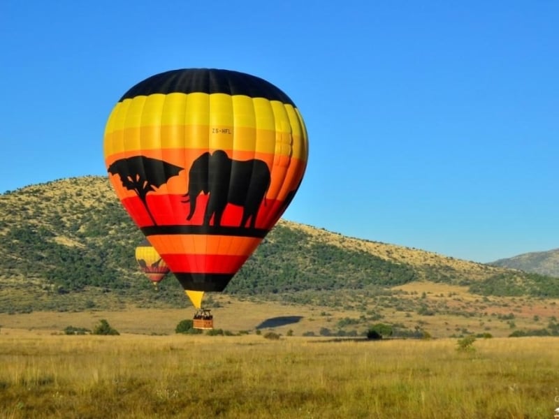 luchtballon varen in zuid-afrika hot air balloon