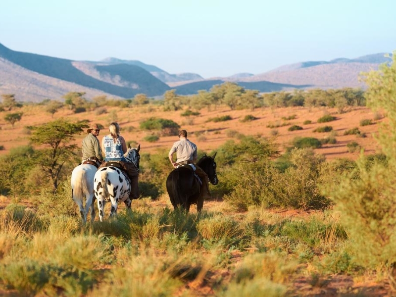 paardrijden in zuid afrika twasulu kalahari safari