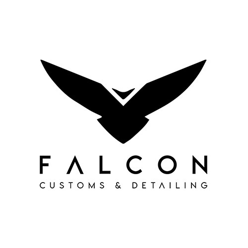 Dit is het logo van Falcon Customs & Detailing
