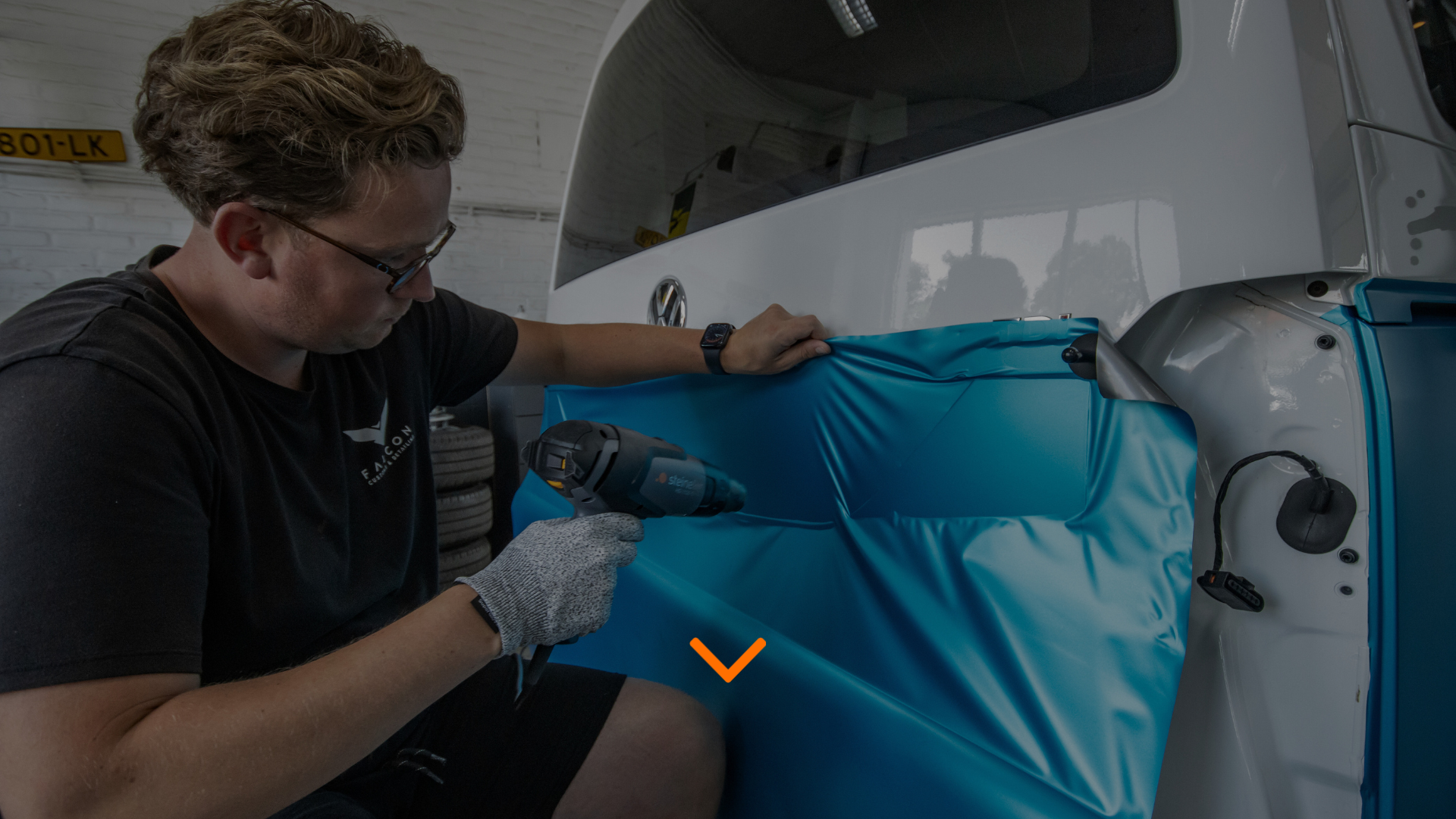 Auto andere kleur geven door wrappen