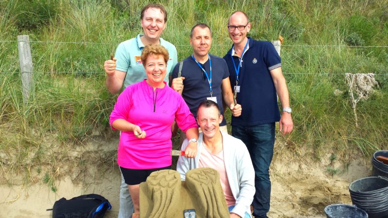 Sand sculpting in Noordwijk with an incredibly creative team