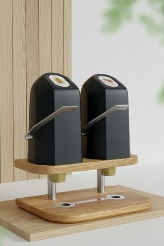 2 tpas dispenser voor jams en spreads op een modern hotelbuffet
