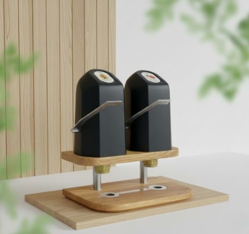 2 taps dispenser voor jams en spreads op een modern hotelbuffet