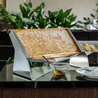 Honingraat voor het buffet